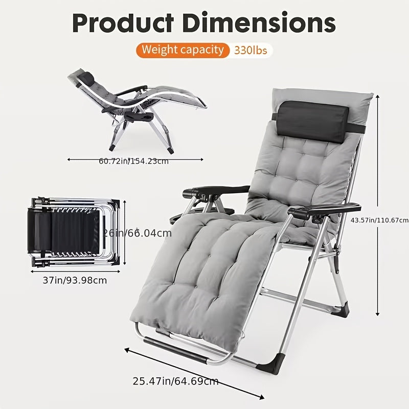 Foldable Zero-Gravity Recliner Chair