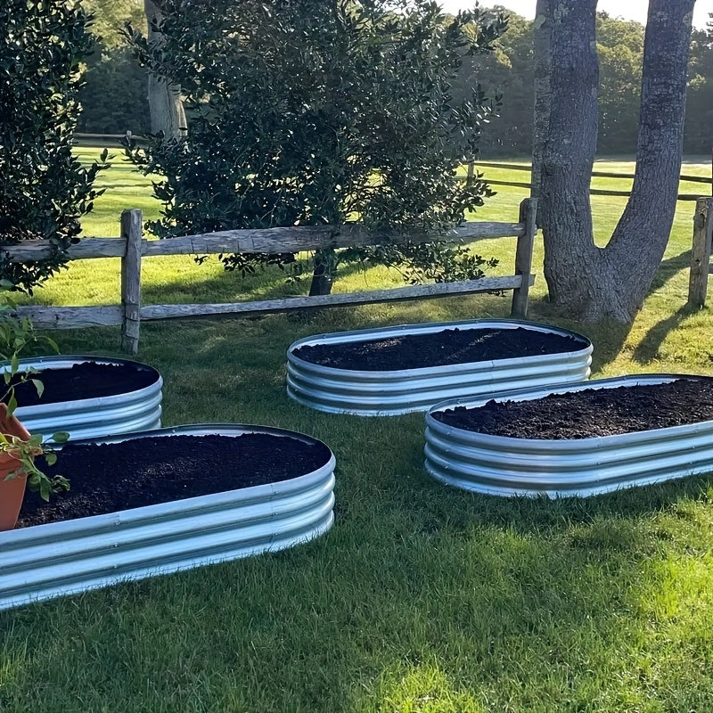 4x2x1FT Galvanized Raised Garden Bed