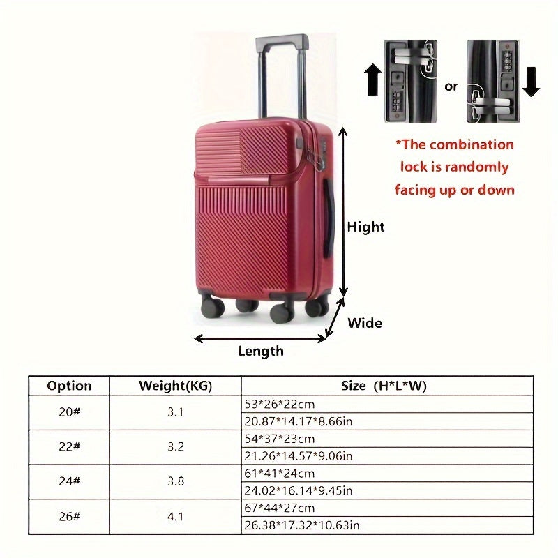 Hard Shell Carry-On Luggage with TSA Lock
