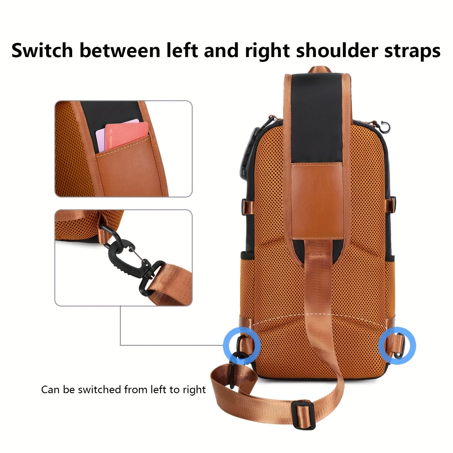 Anti-Theft Crossbody Sling Bag