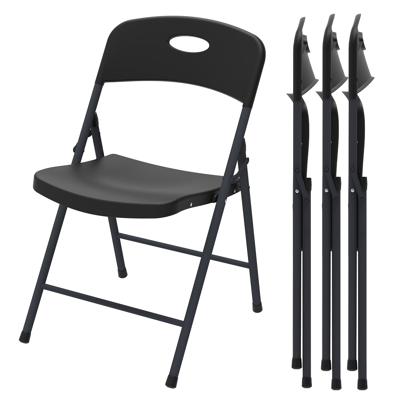 White Folding Chairs – 2/4/6 Pack