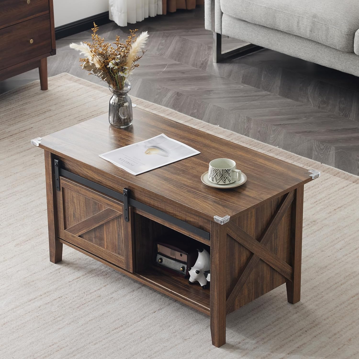 36" Farmhouse Lift-Top Coffee Table
