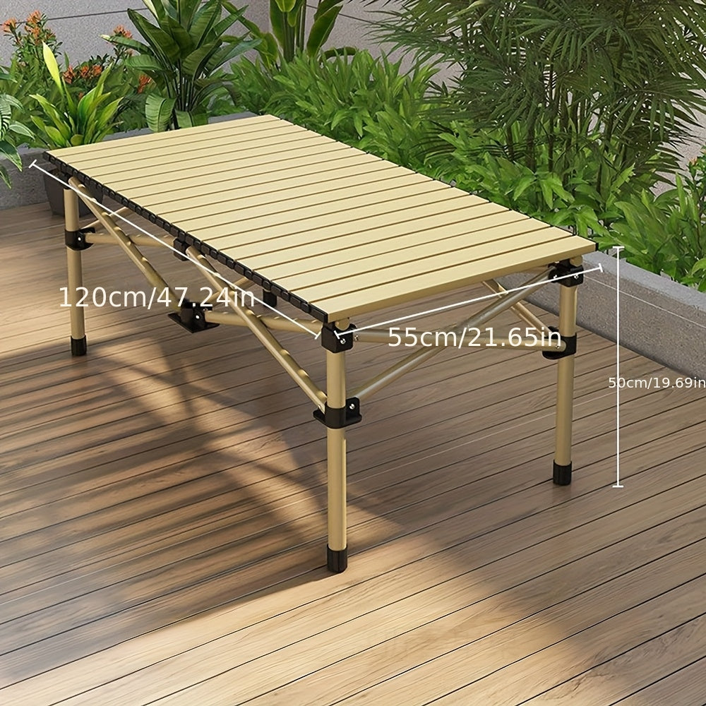 Adjustable Folding Camping Table for 4–6