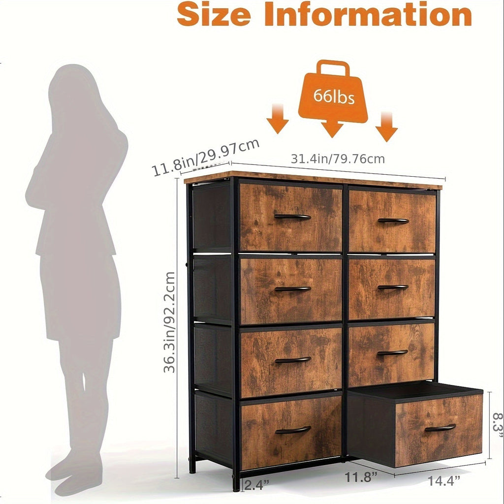 8-Drawer Fabric Storage Dresser