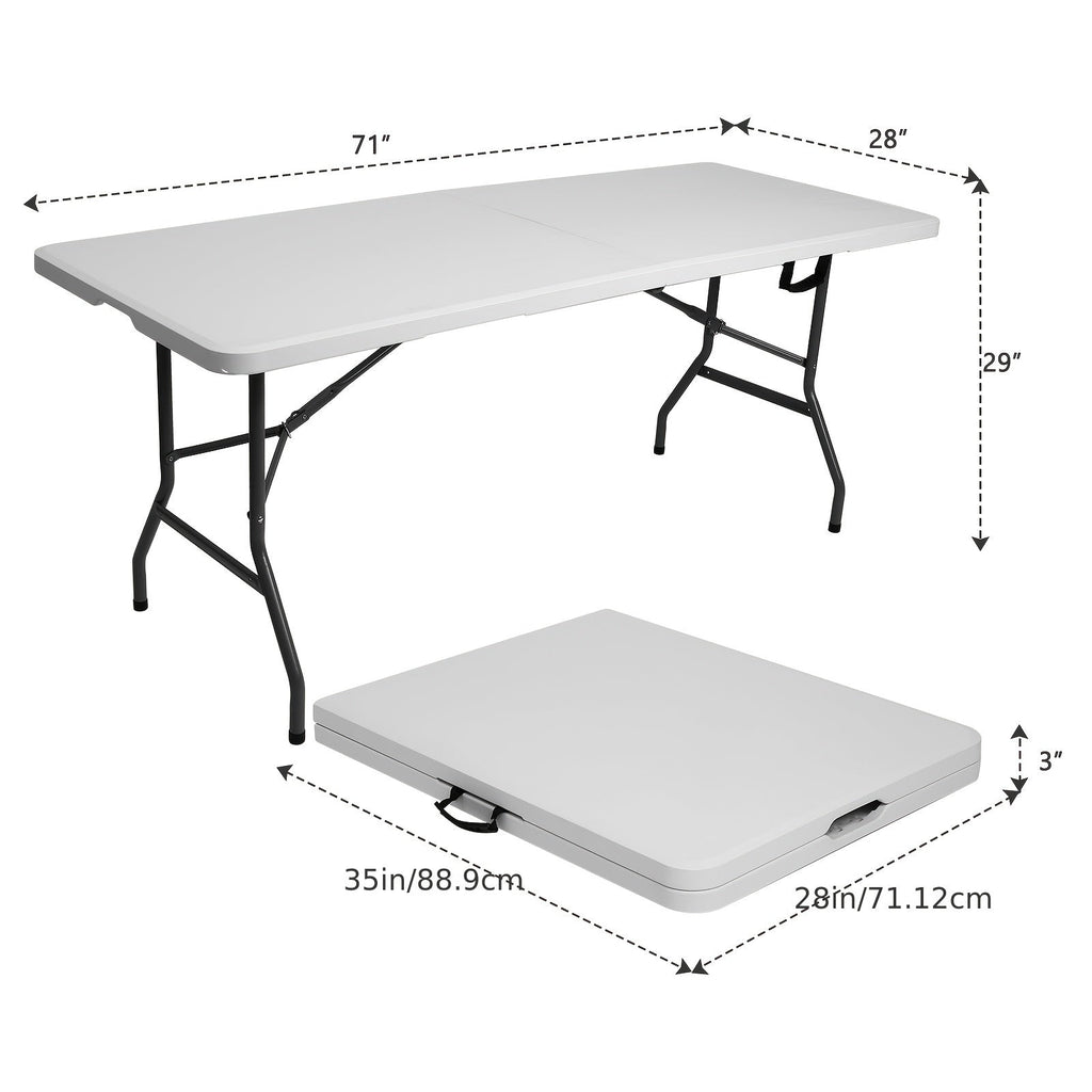 4FT/6FT Portable Plastic Folding Table