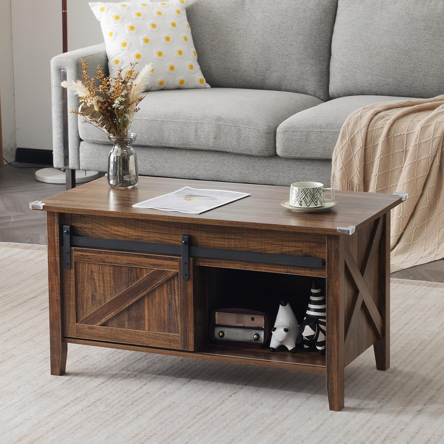 36" Farmhouse Lift-Top Coffee Table