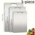 3-Piece Stainless Steel Cutting Board Set