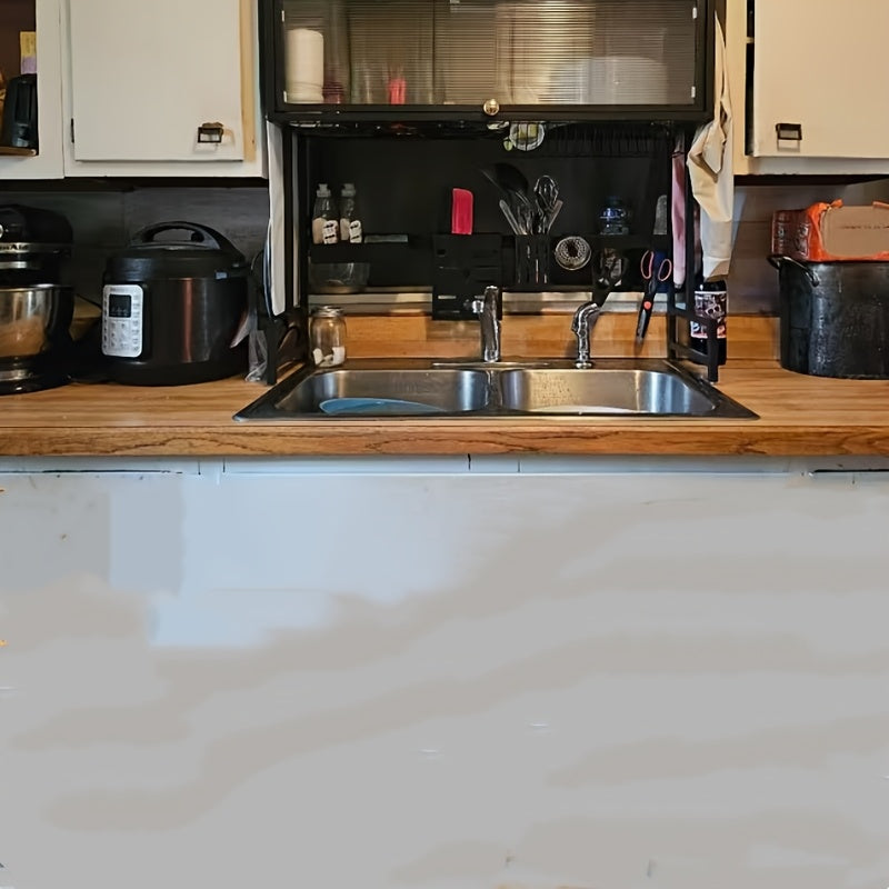 Over-the-Sink Dish Drying Rack with Cover