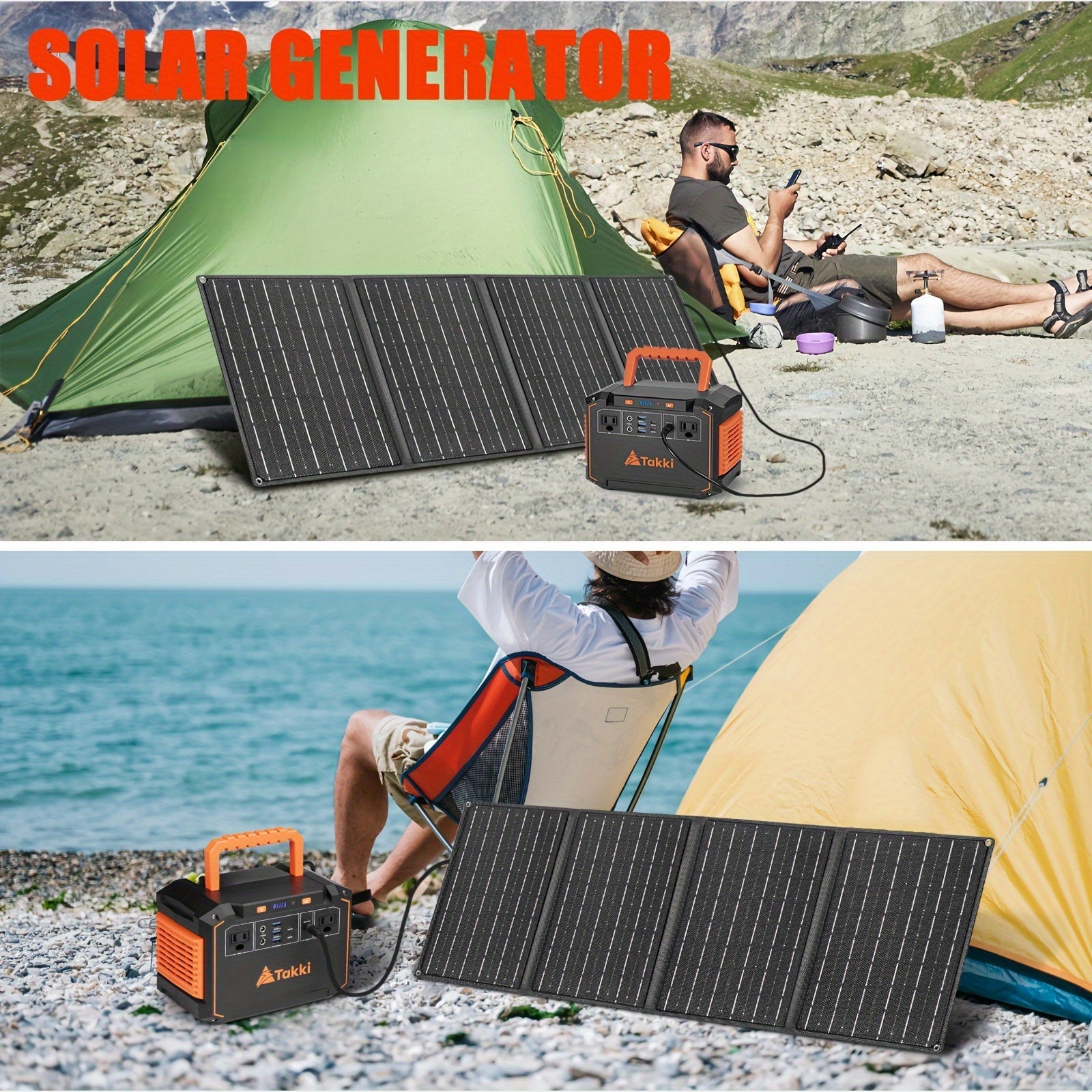 300W Portable Power Station with Solar Panel