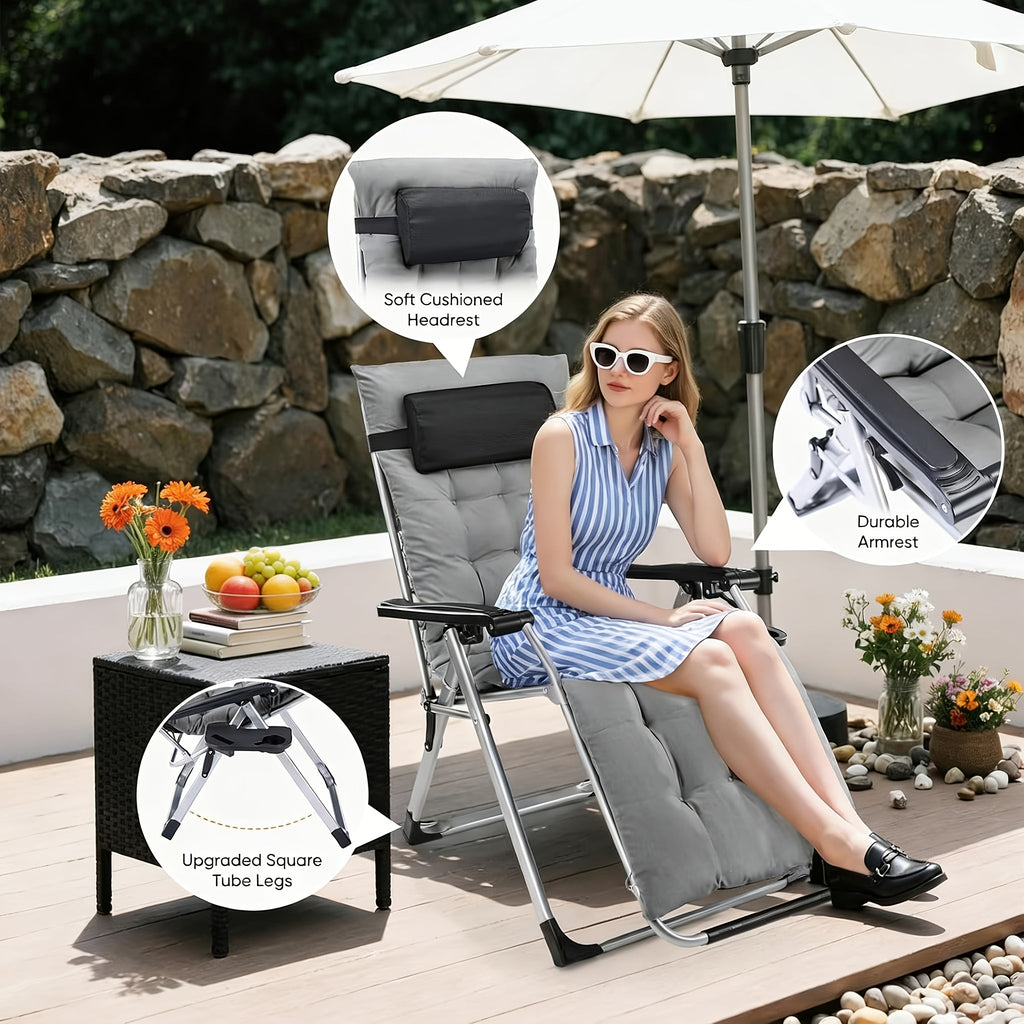 Foldable Zero-Gravity Recliner Chair