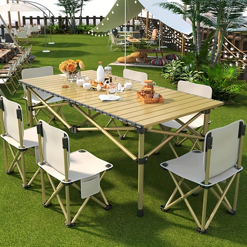 Adjustable Folding Camping Table for 4–6