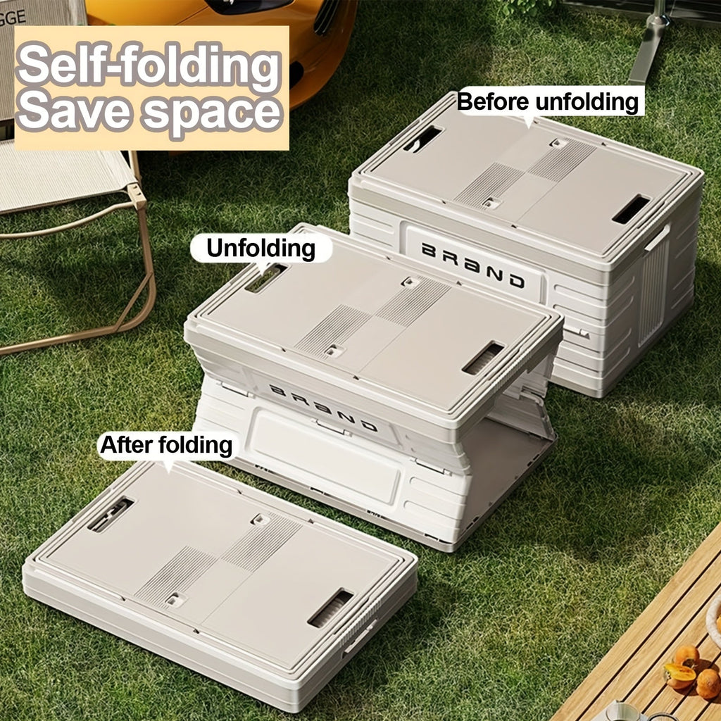 Collapsible Storage Bin with Lid & Wheels