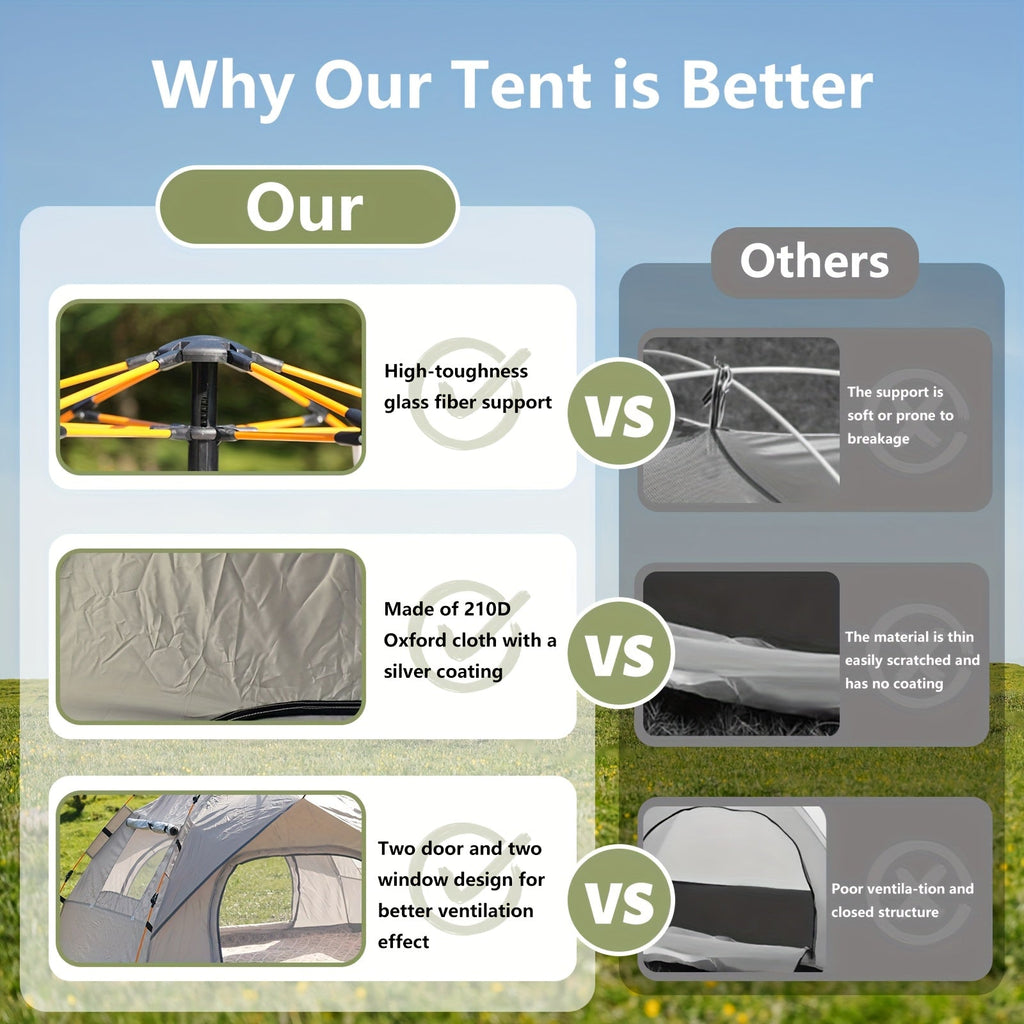 3–4 Person Pop-Up Camping Tent