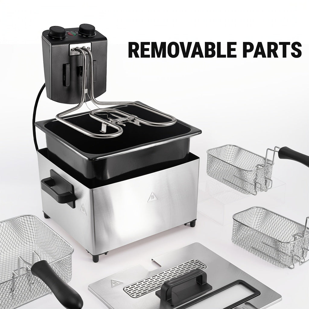1700W Stainless Steel Electric Deep Fryer