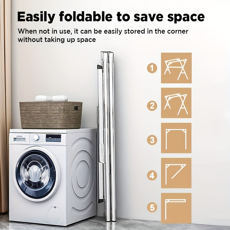Extendable Folding Laundry Drying Rack