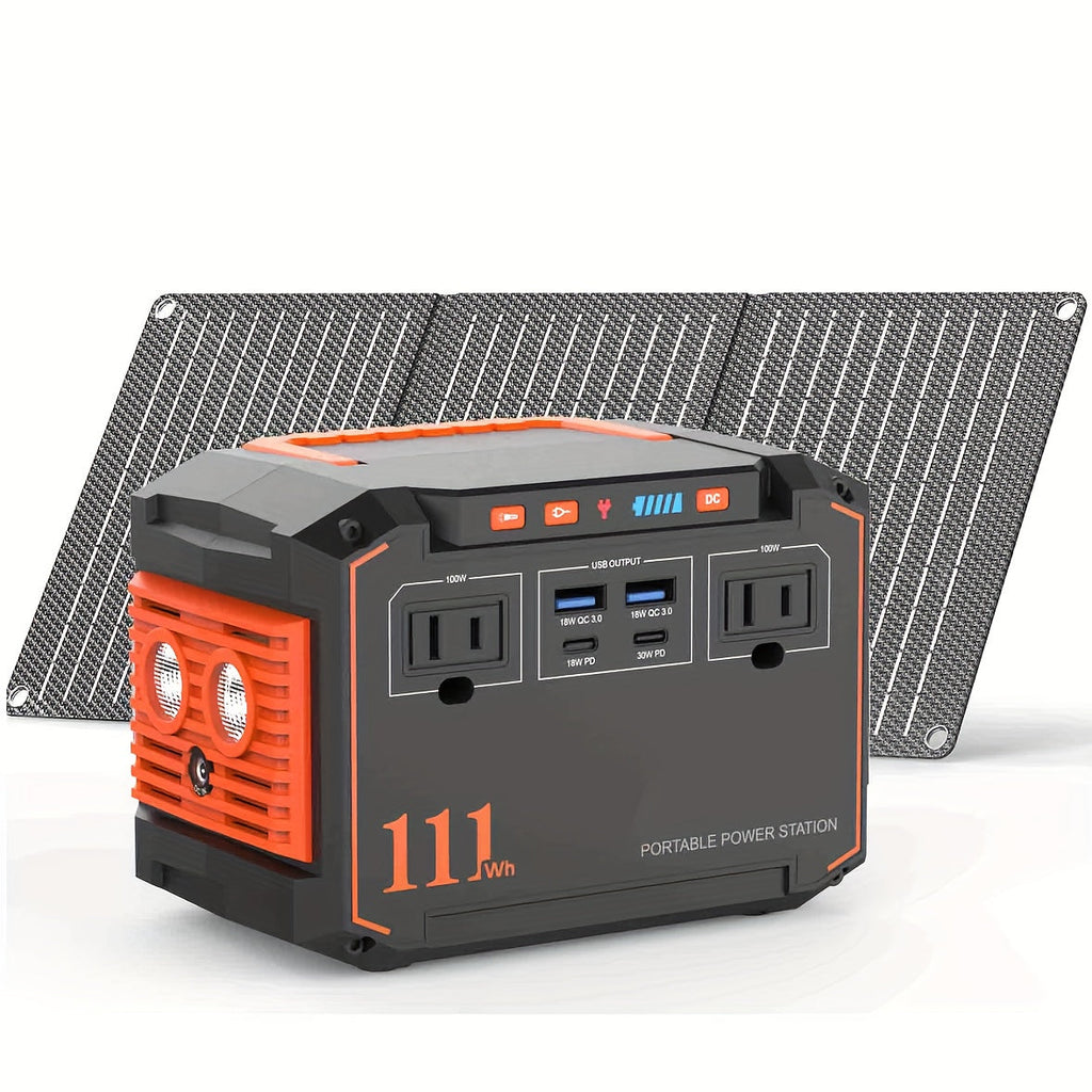300W Portable Power Station with Solar Panel