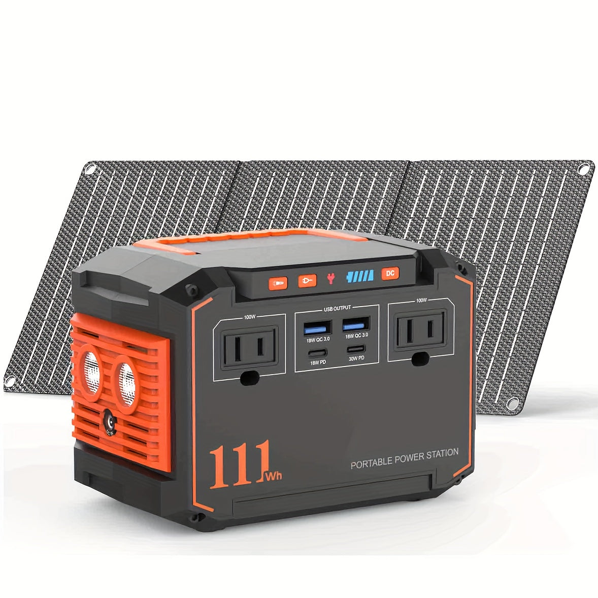 300W Portable Power Station with Solar Panel