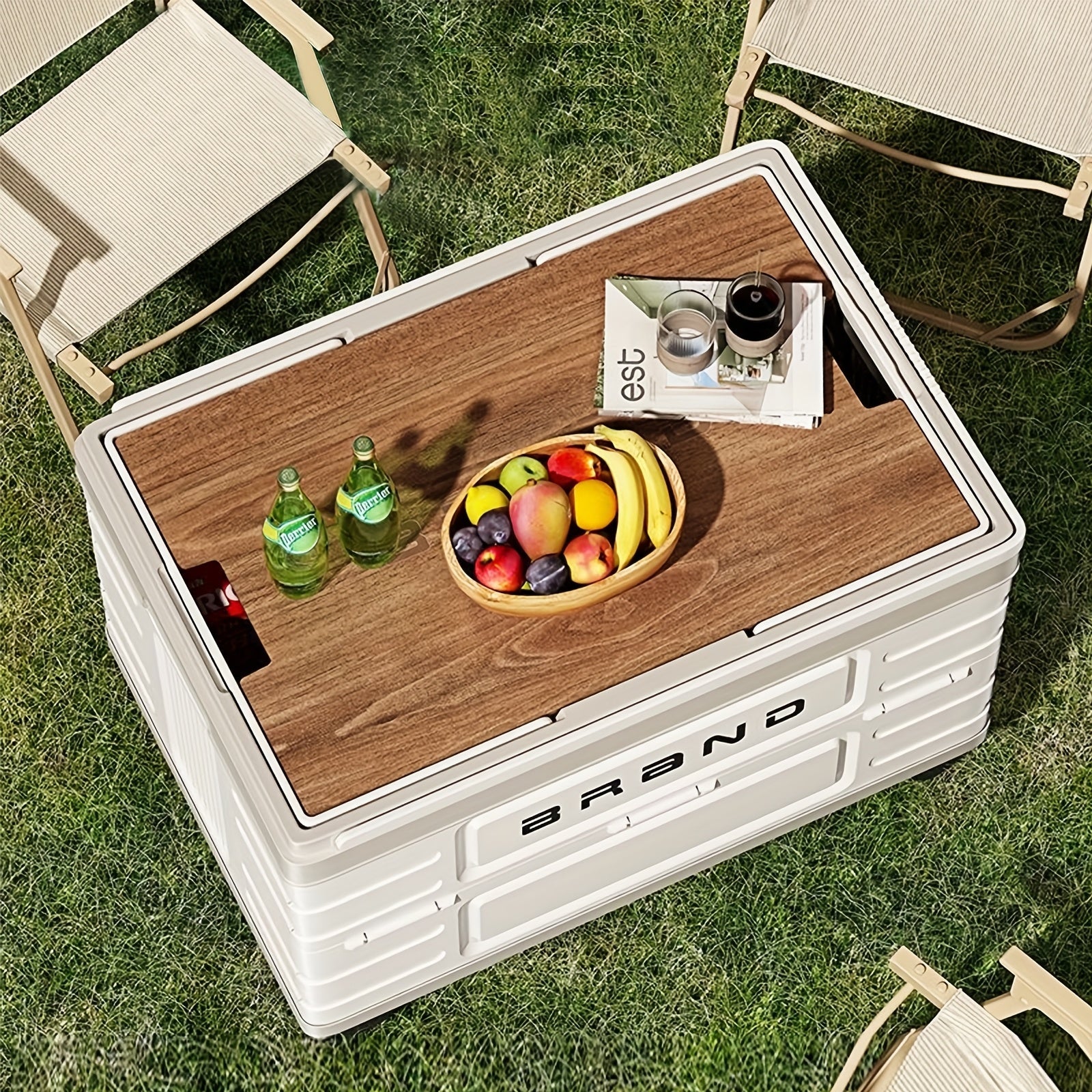 Collapsible Storage Bin with Lid & Wheels
