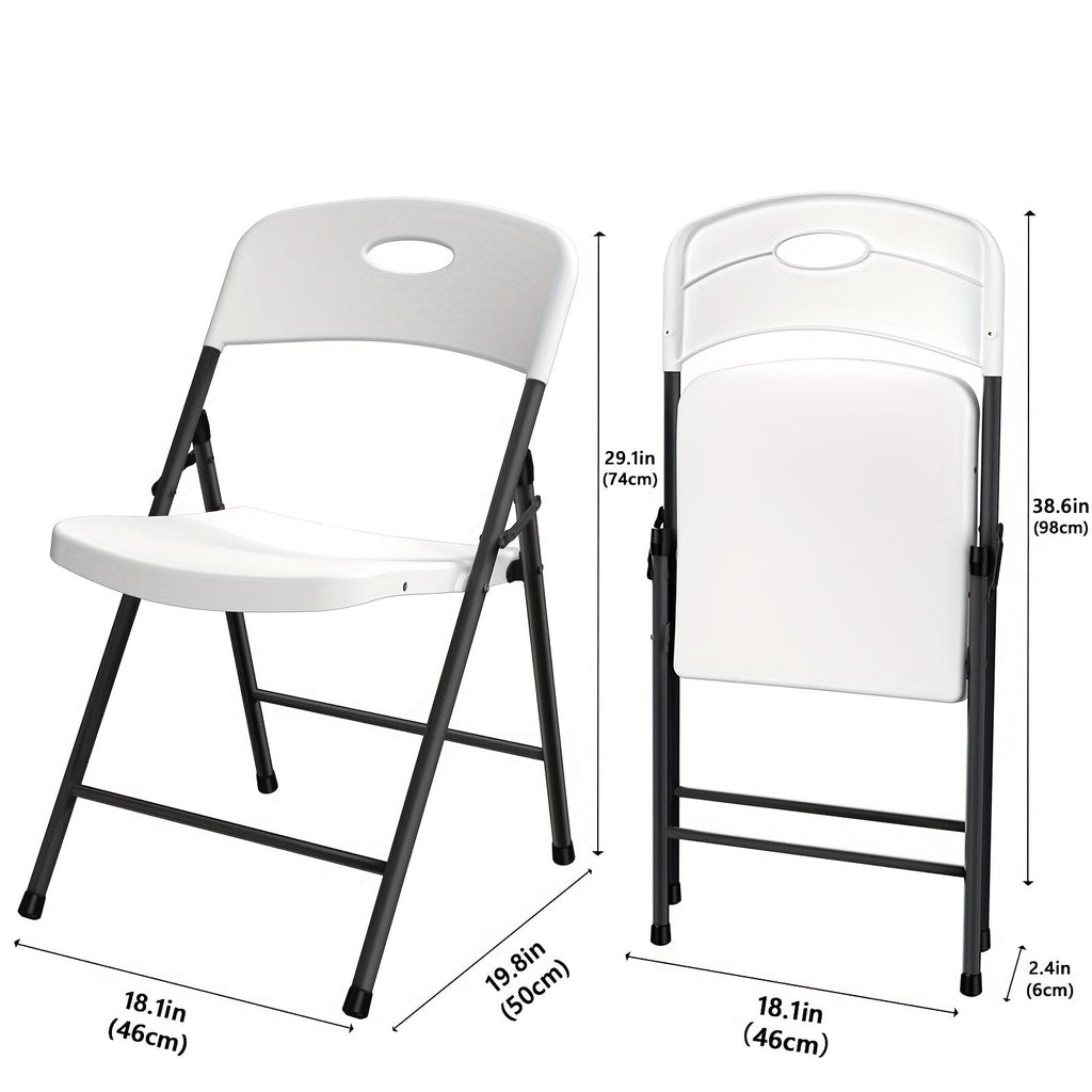 White Folding Chairs – 2/4/6 Pack