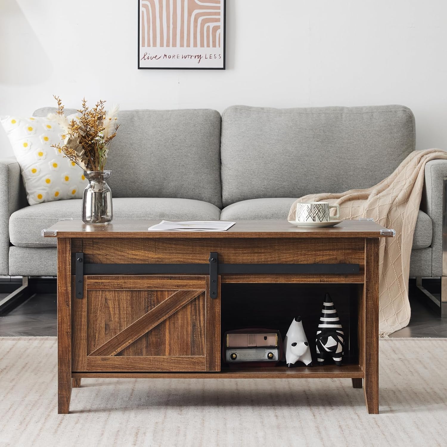 36" Farmhouse Lift-Top Coffee Table