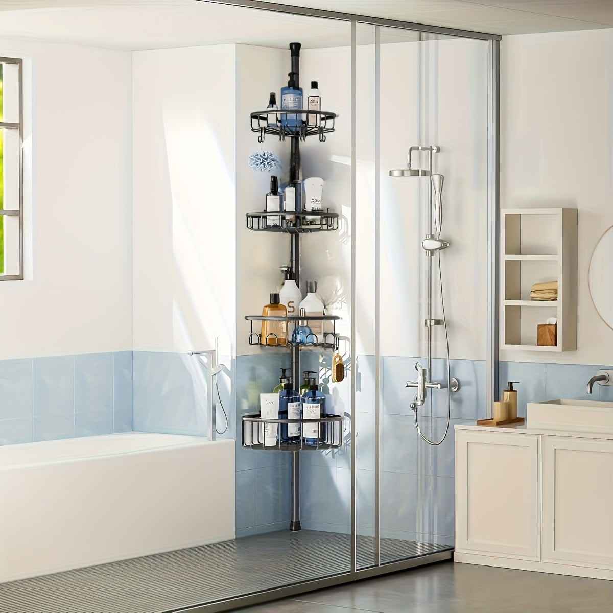 4-Tier Corner Shower Organizer