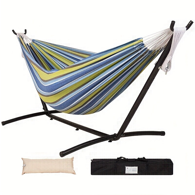 Heavy-Duty Double Hammock with Steel Stand