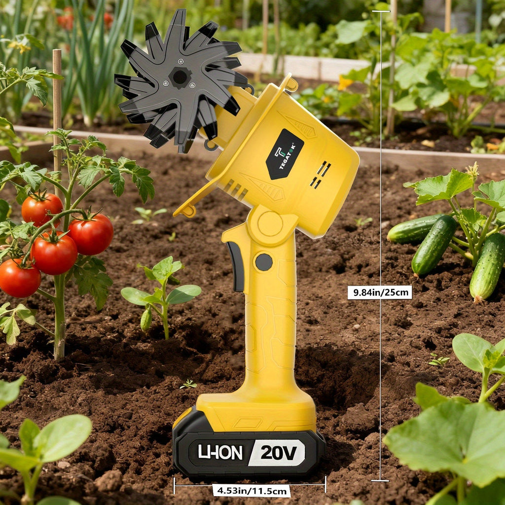 20V Cordless Garden Tiller & Cultivator