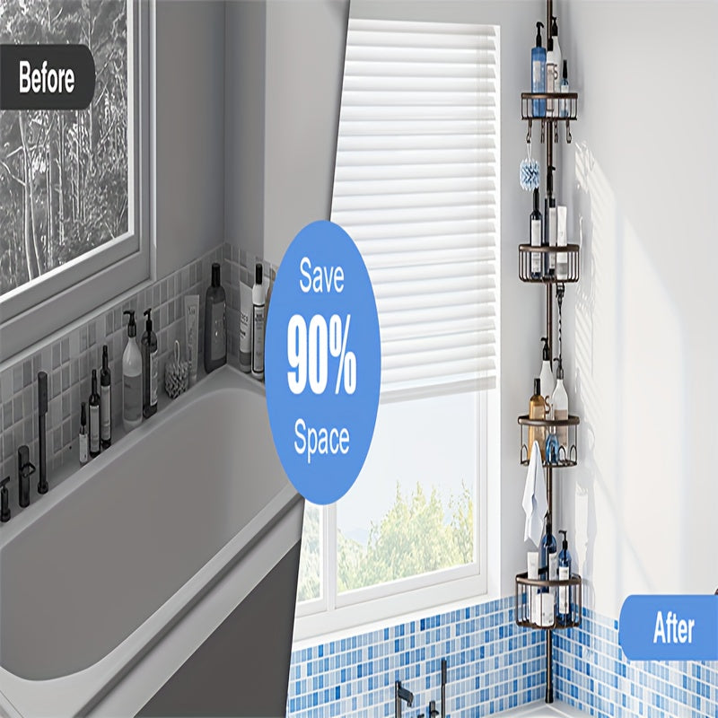 4-Tier Corner Shower Organizer