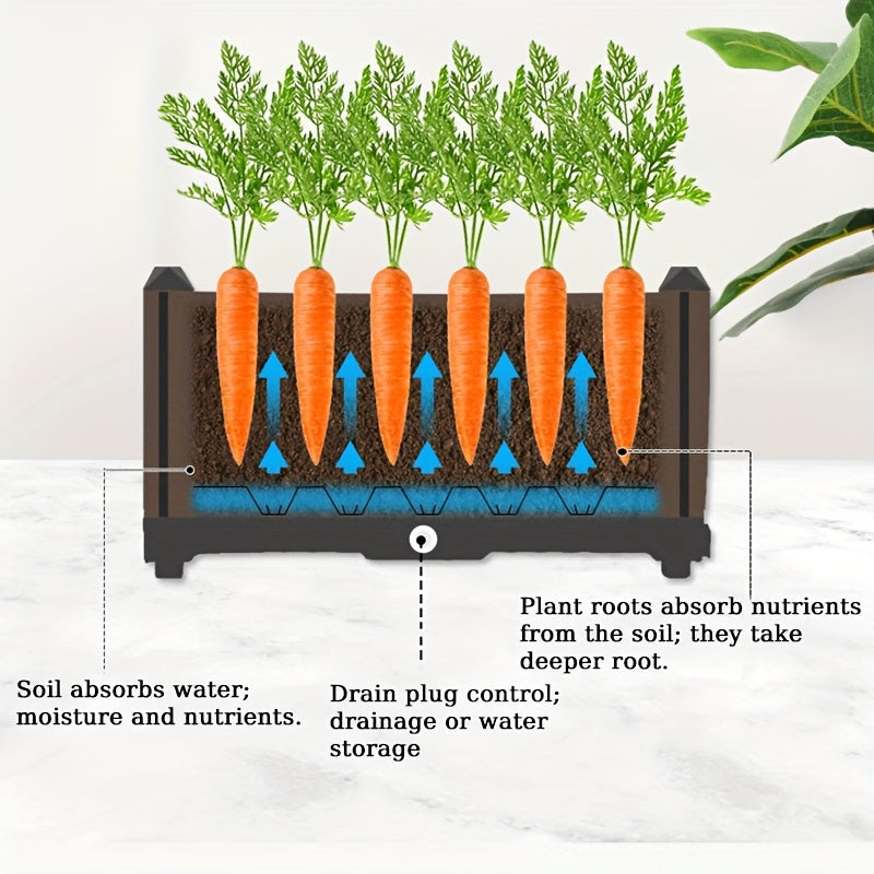 Raised Garden Bed Planter Box with Drainage