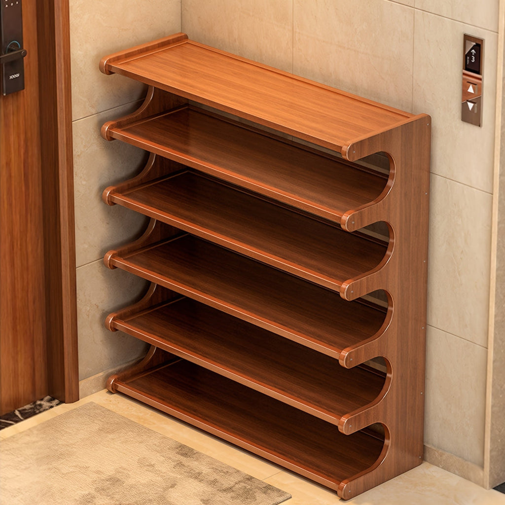 5/6-Tier Bamboo Shoe Rack Organizer