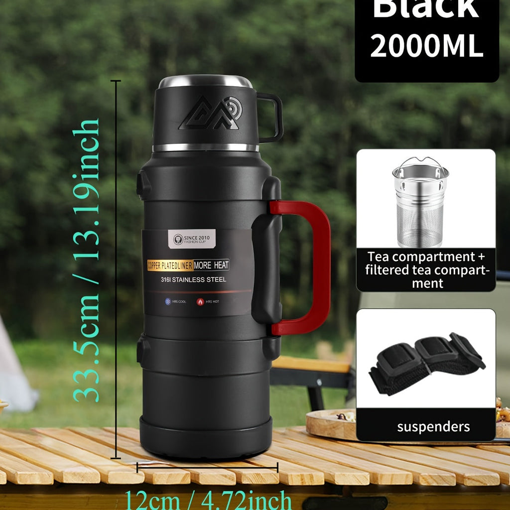 Large Insulated Stainless Steel Thermos