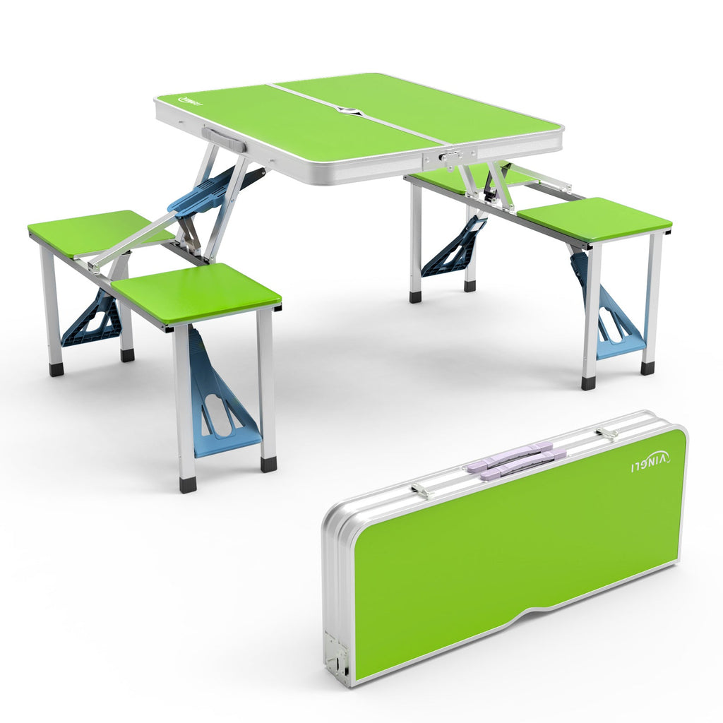 4FT Folding Camping Table with 4 Seats