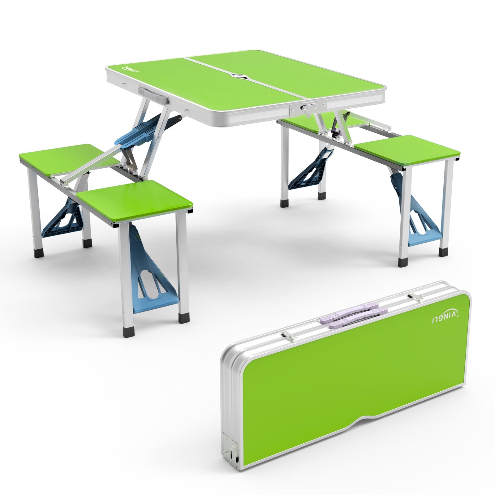 4FT Folding Camping Table with 4 Seats