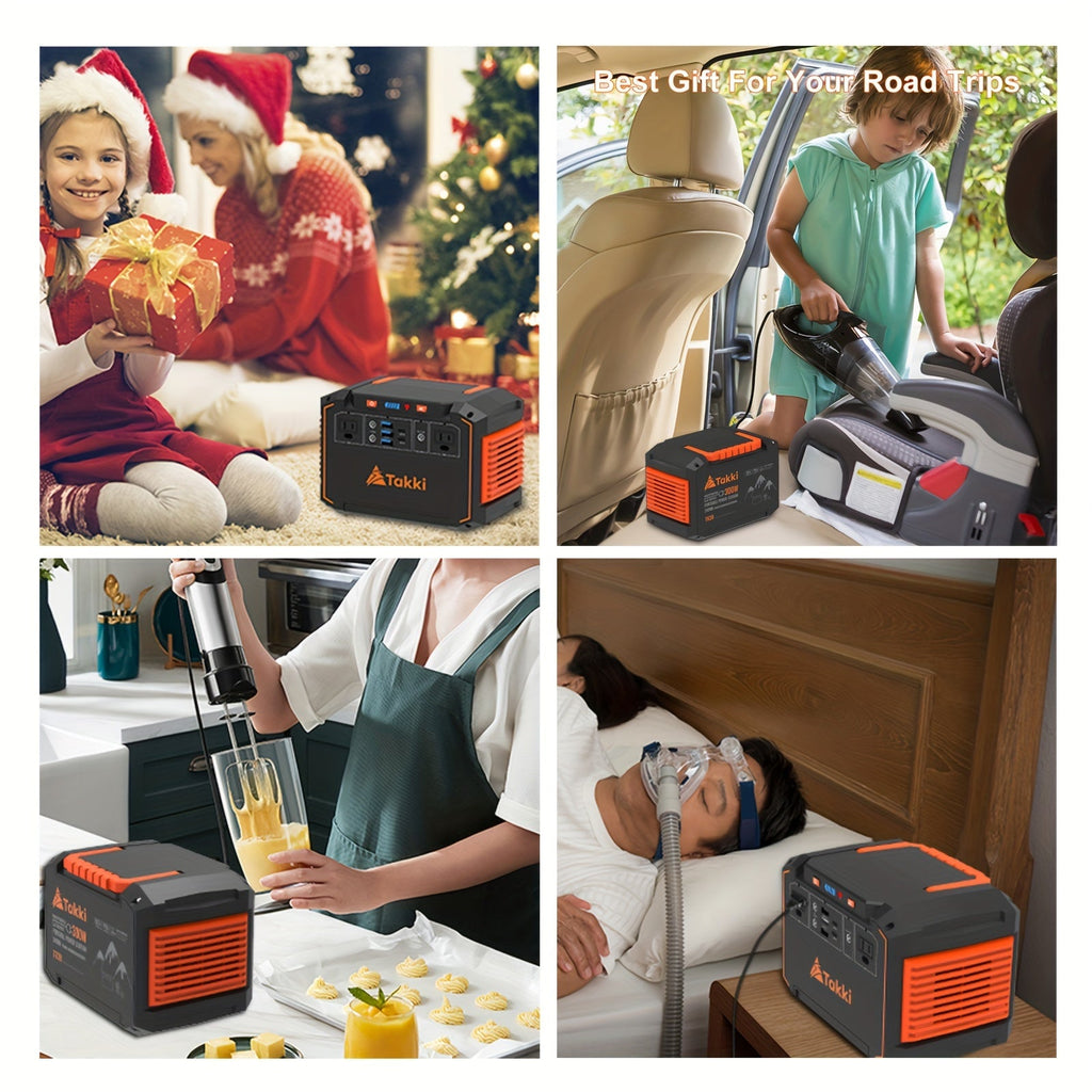 300W Portable Power Station with Solar Panel