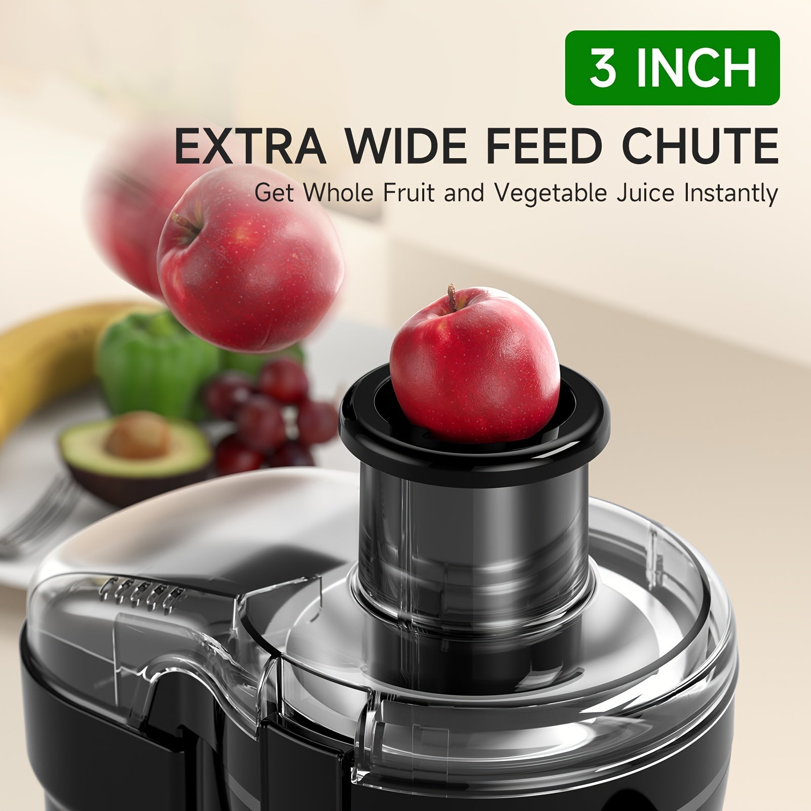 500W 3-Speed Centrifugal Juicer