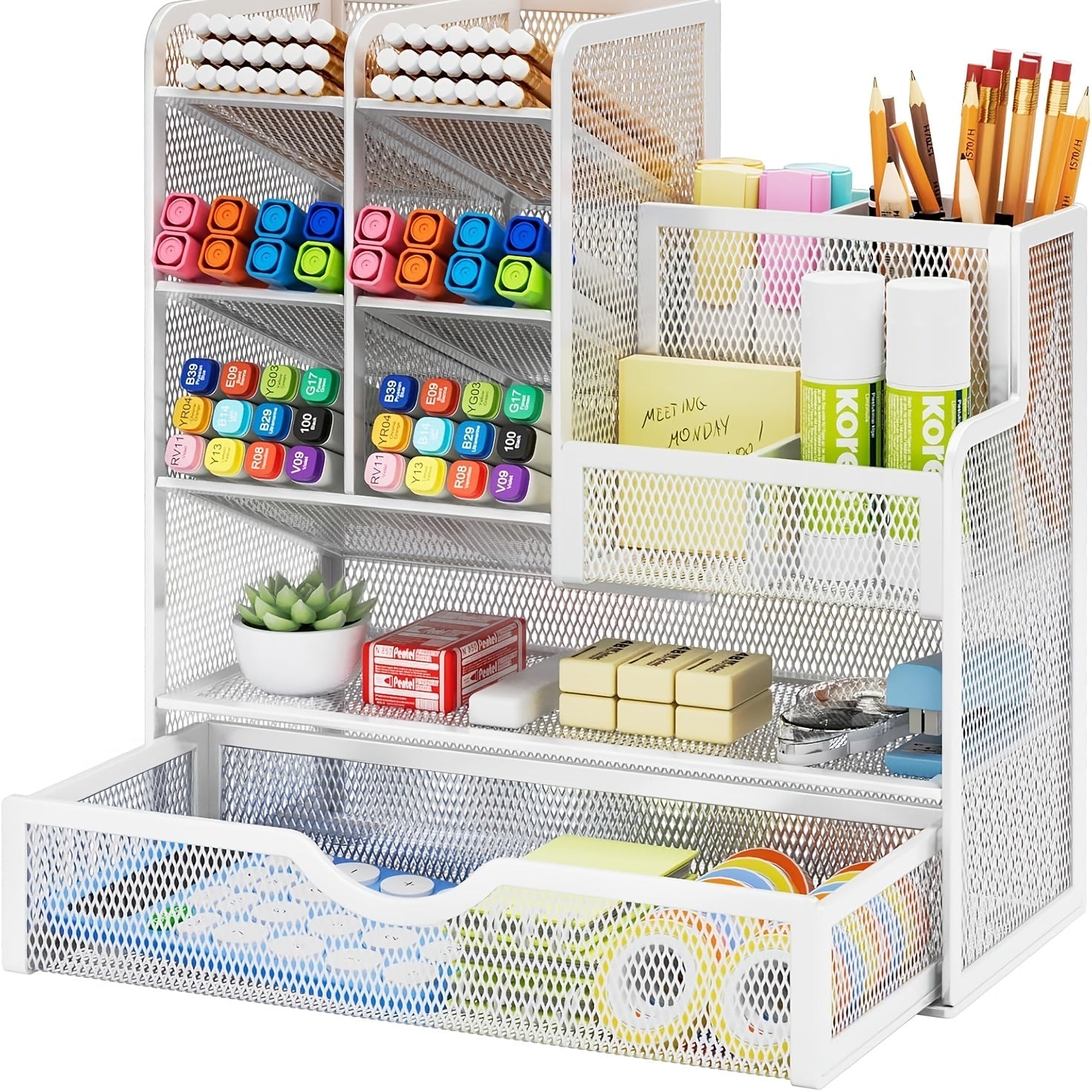 Multi-Layer Mesh Desk Organizer
