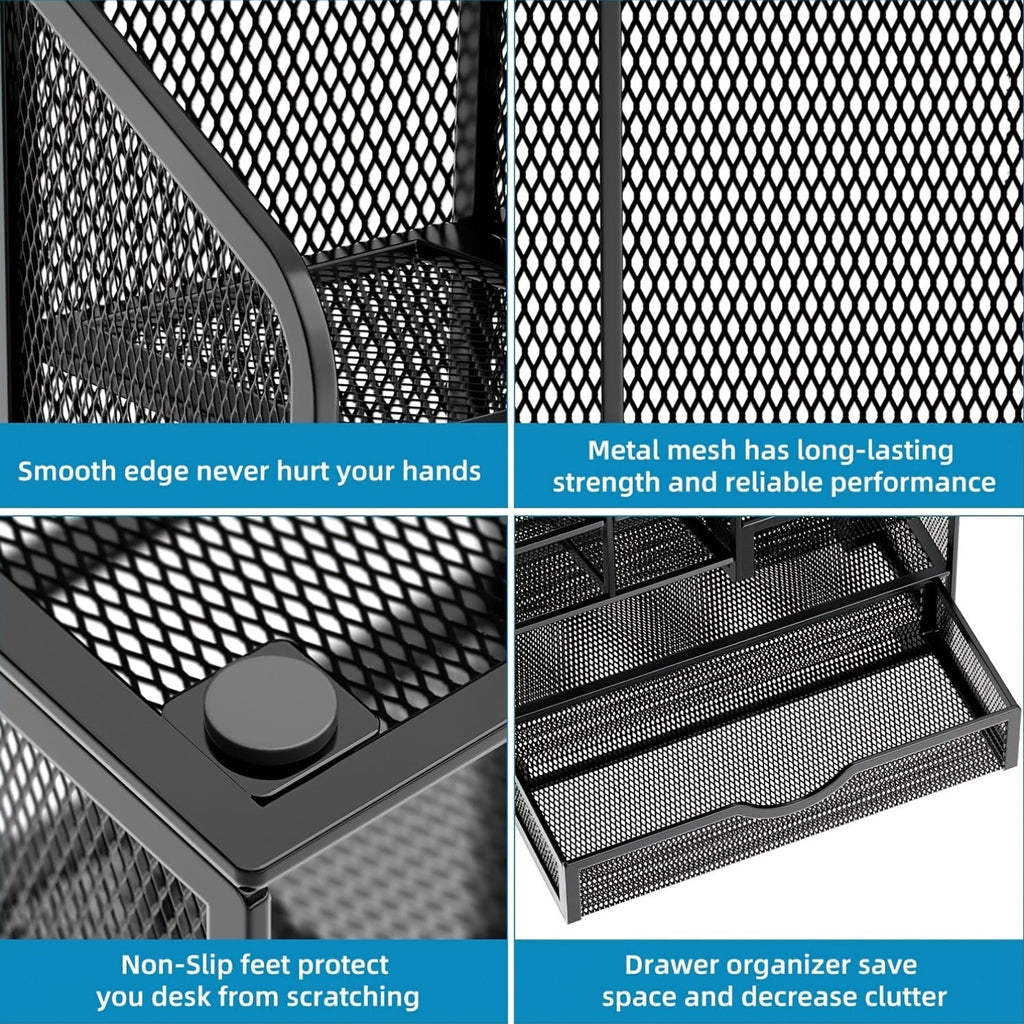 Multi-Layer Mesh Desk Organizer