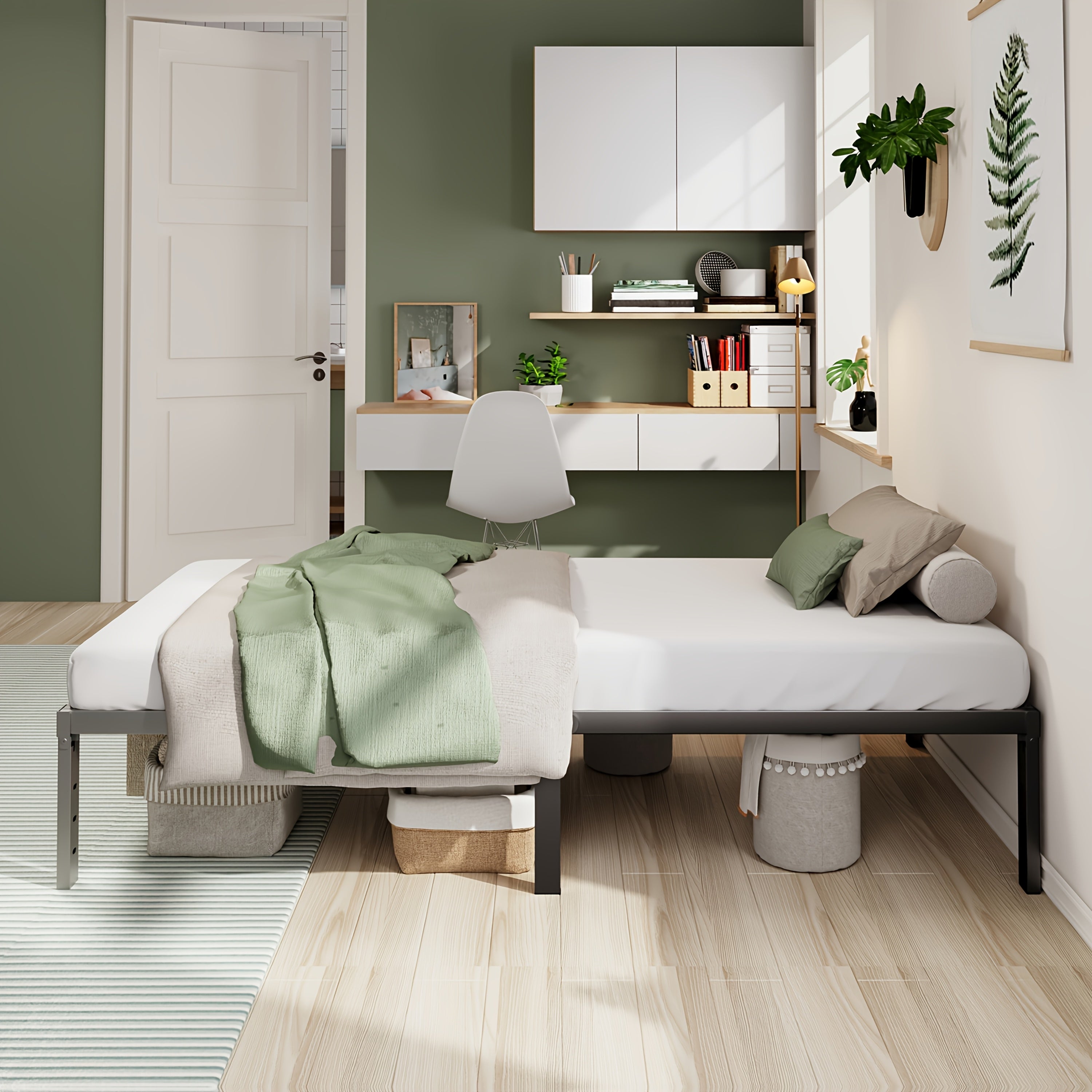 Heavy-Duty Metal Platform Bed Frame
