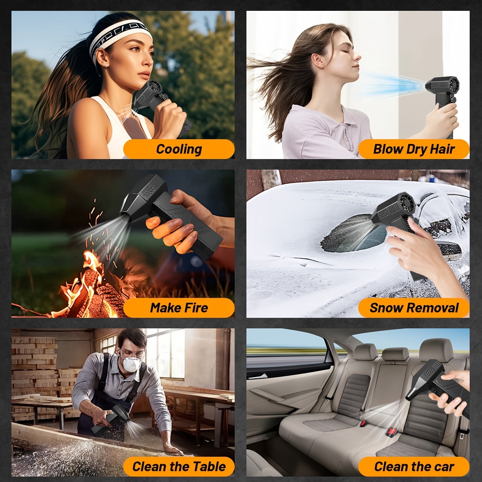 130,000 RPM Cordless Electric Air Duster