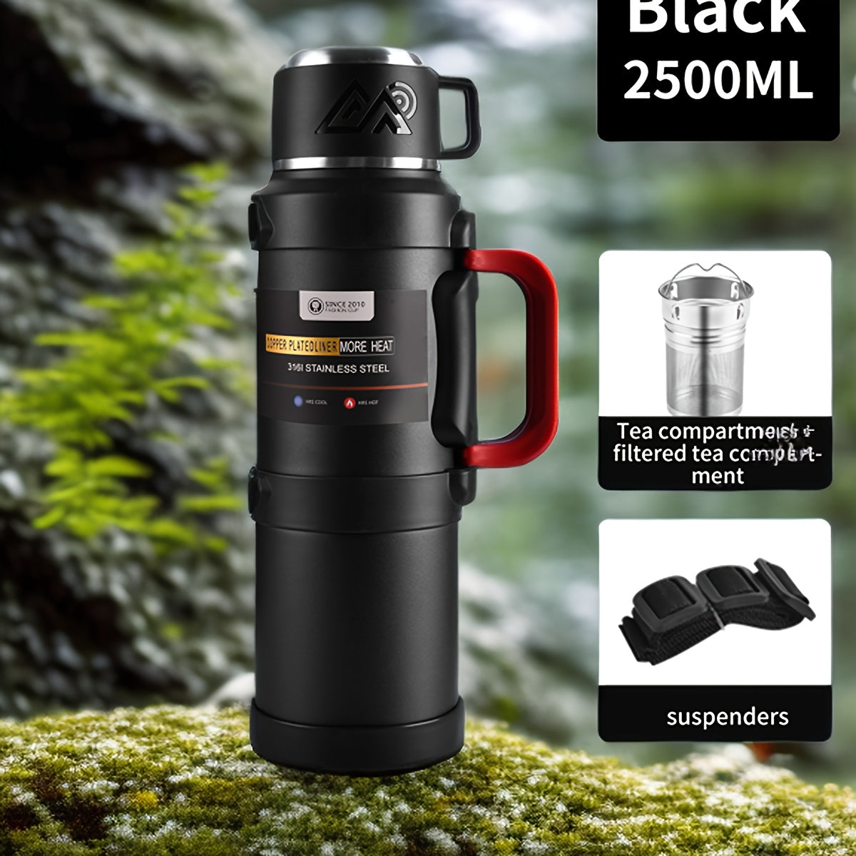 Large Insulated Stainless Steel Thermos