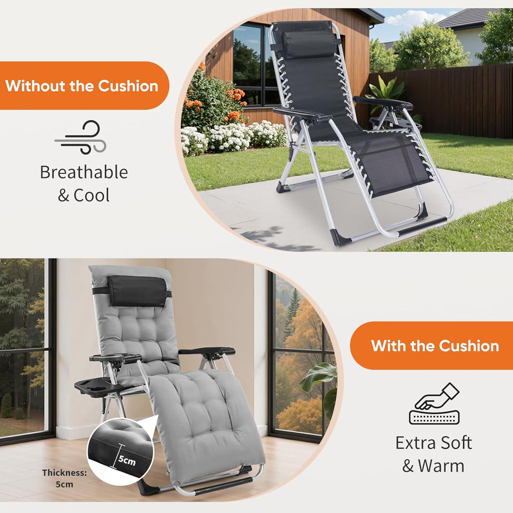 Foldable Zero-Gravity Recliner Chair