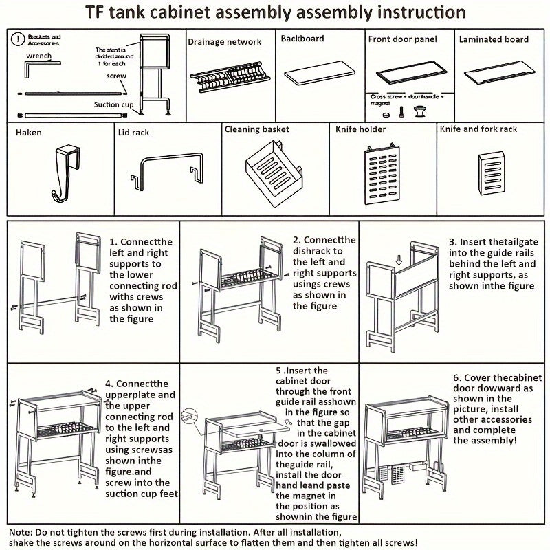 Over-the-Sink Dish Drying Rack with Cover
