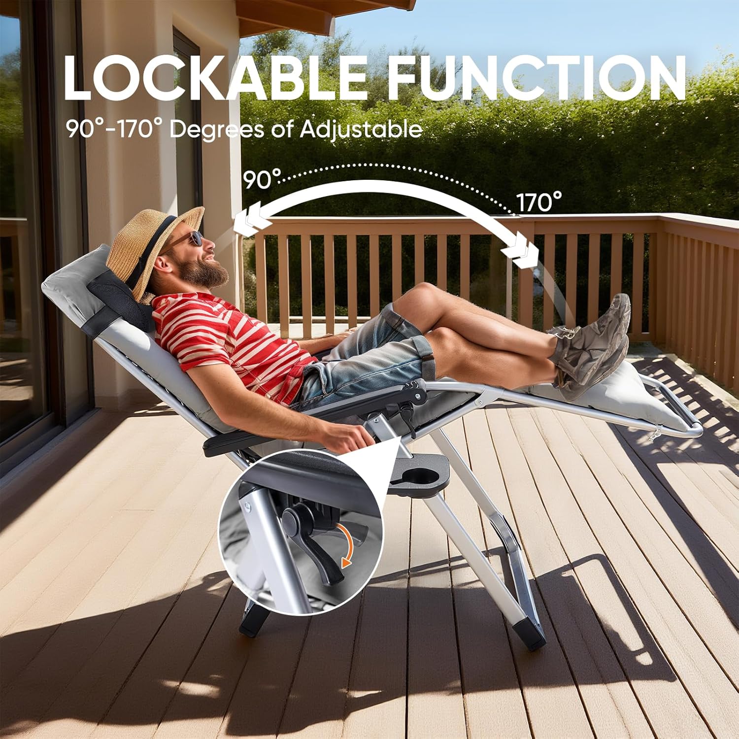 Foldable Zero-Gravity Recliner Chair