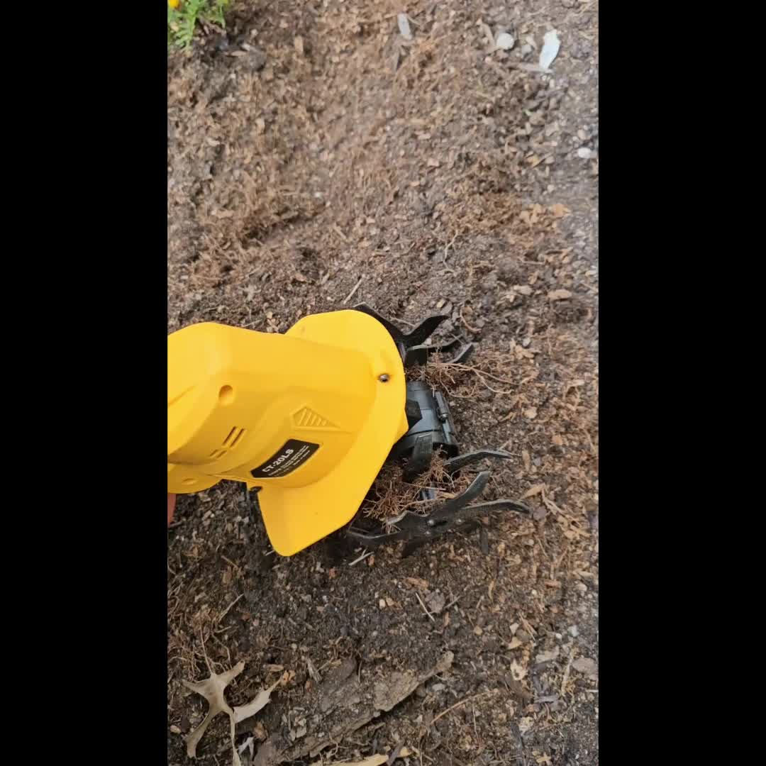 20V Cordless Garden Tiller & Cultivator