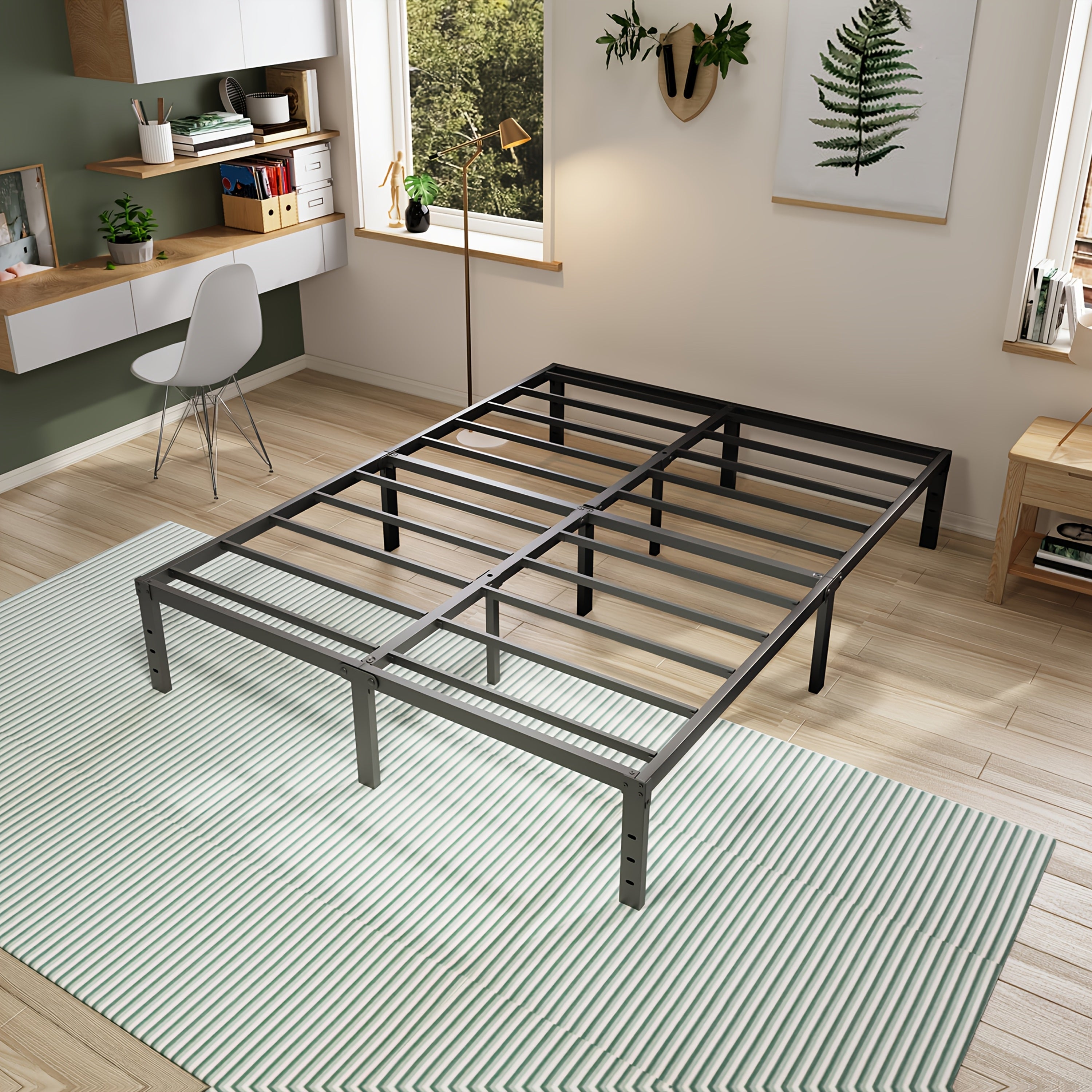 Heavy-Duty Metal Platform Bed Frame