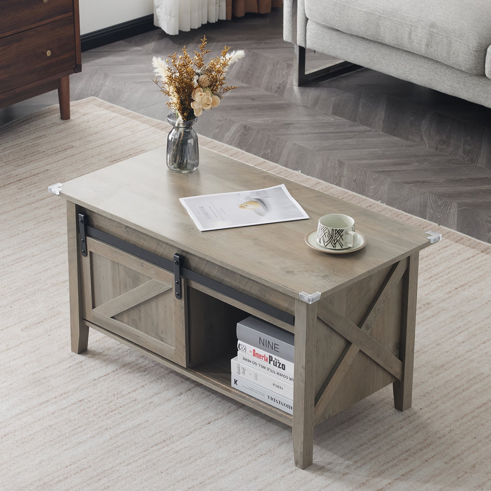 36" Farmhouse Lift-Top Coffee Table