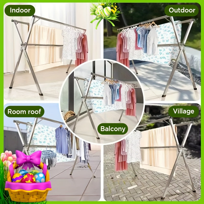 Extendable Folding Laundry Drying Rack