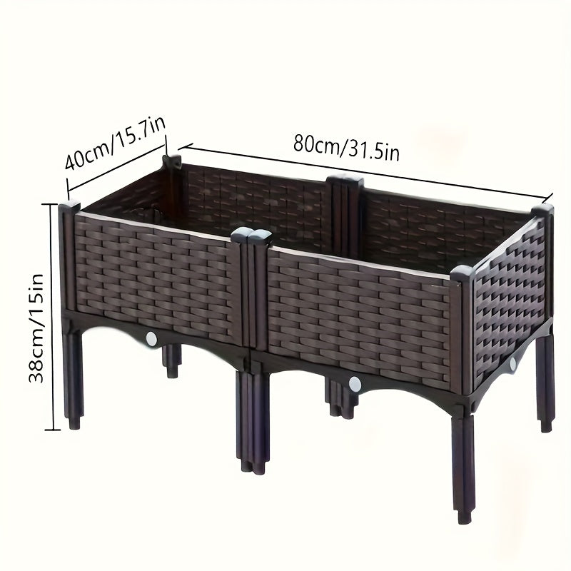 Raised Garden Bed Planter Box with Drainage