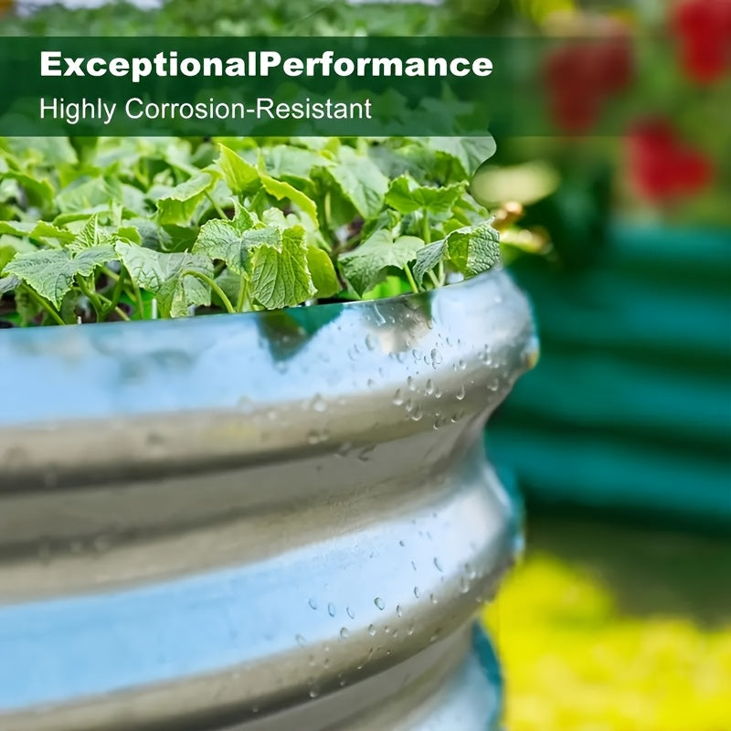 4x2x1FT Galvanized Raised Garden Bed