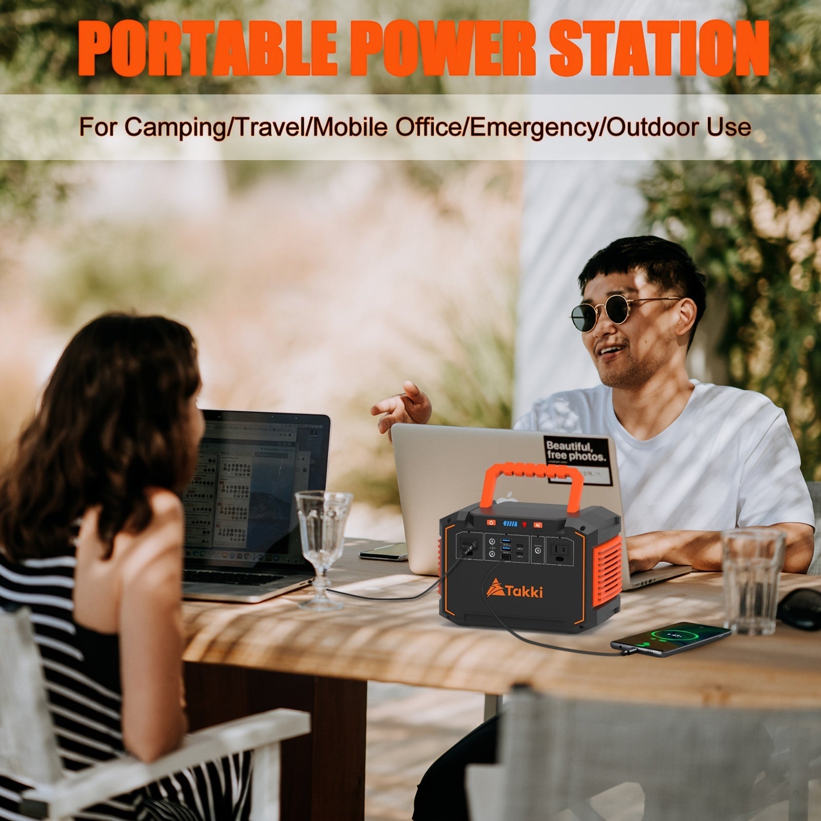 300W Portable Power Station with Solar Panel